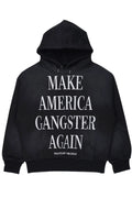 Drako Black Graphic Distressed Relaxed Hoodie - image 1