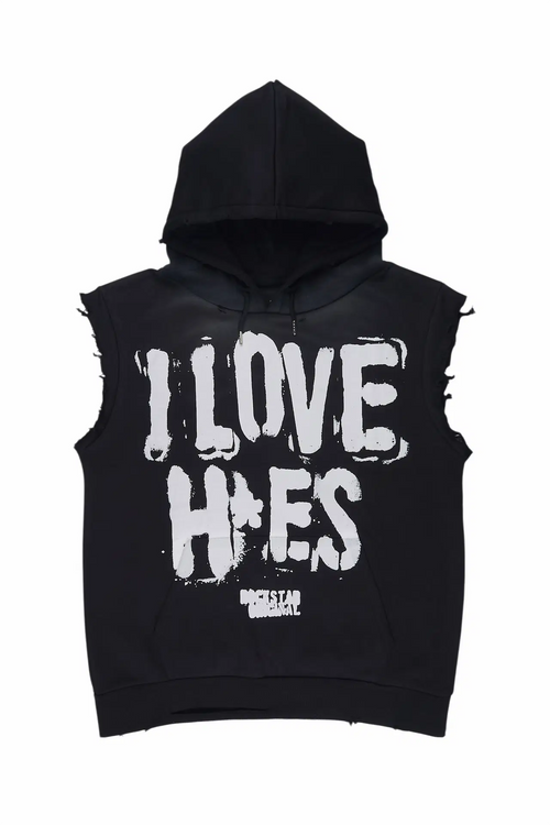Banyan Black Cut Sleeve Hoodie - image 1