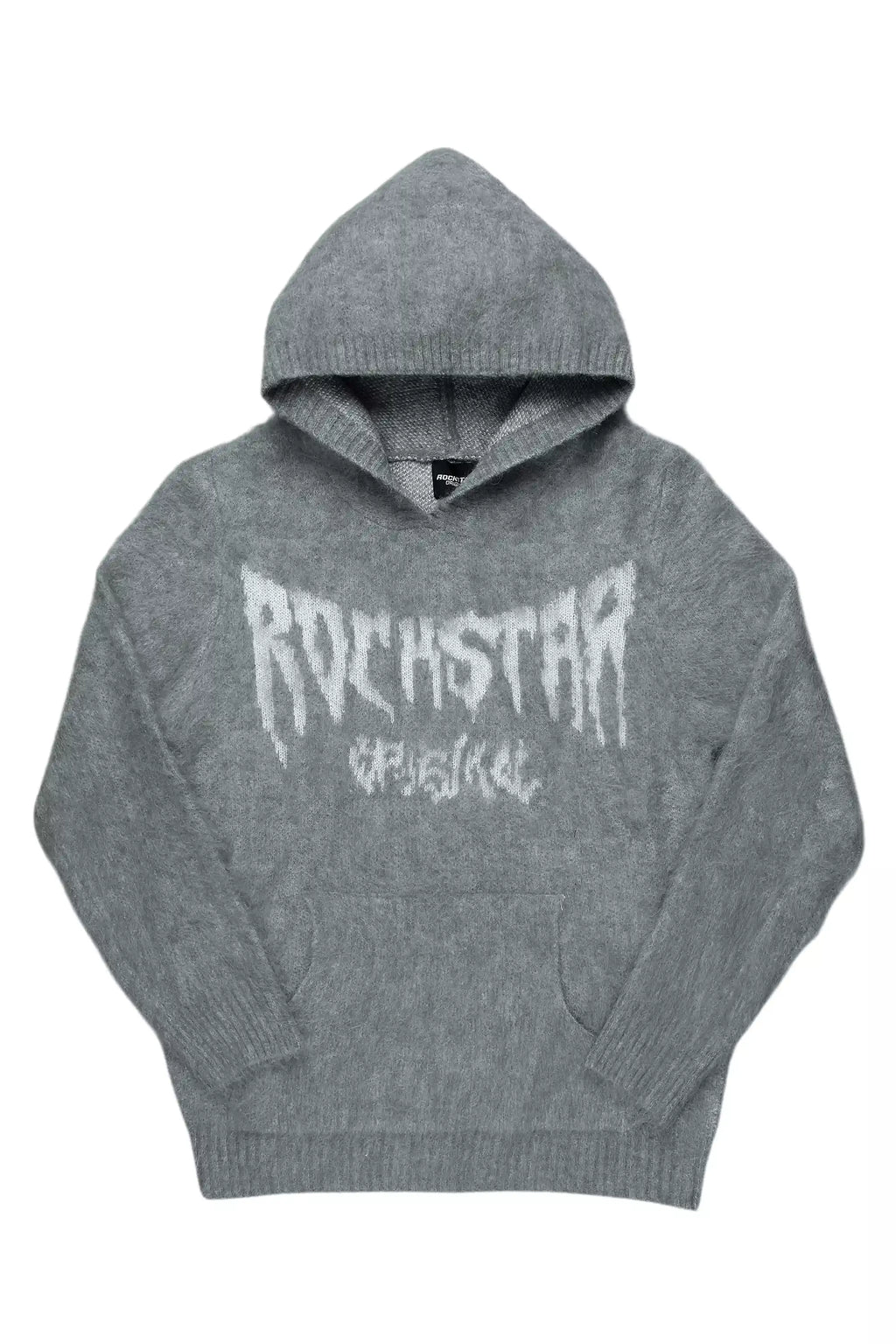 Andros Grey Graphic Knitted Hoodie - image 1