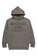 Thryll Heather Grey/Black Rhinestone Graphic Hoodie - image 1