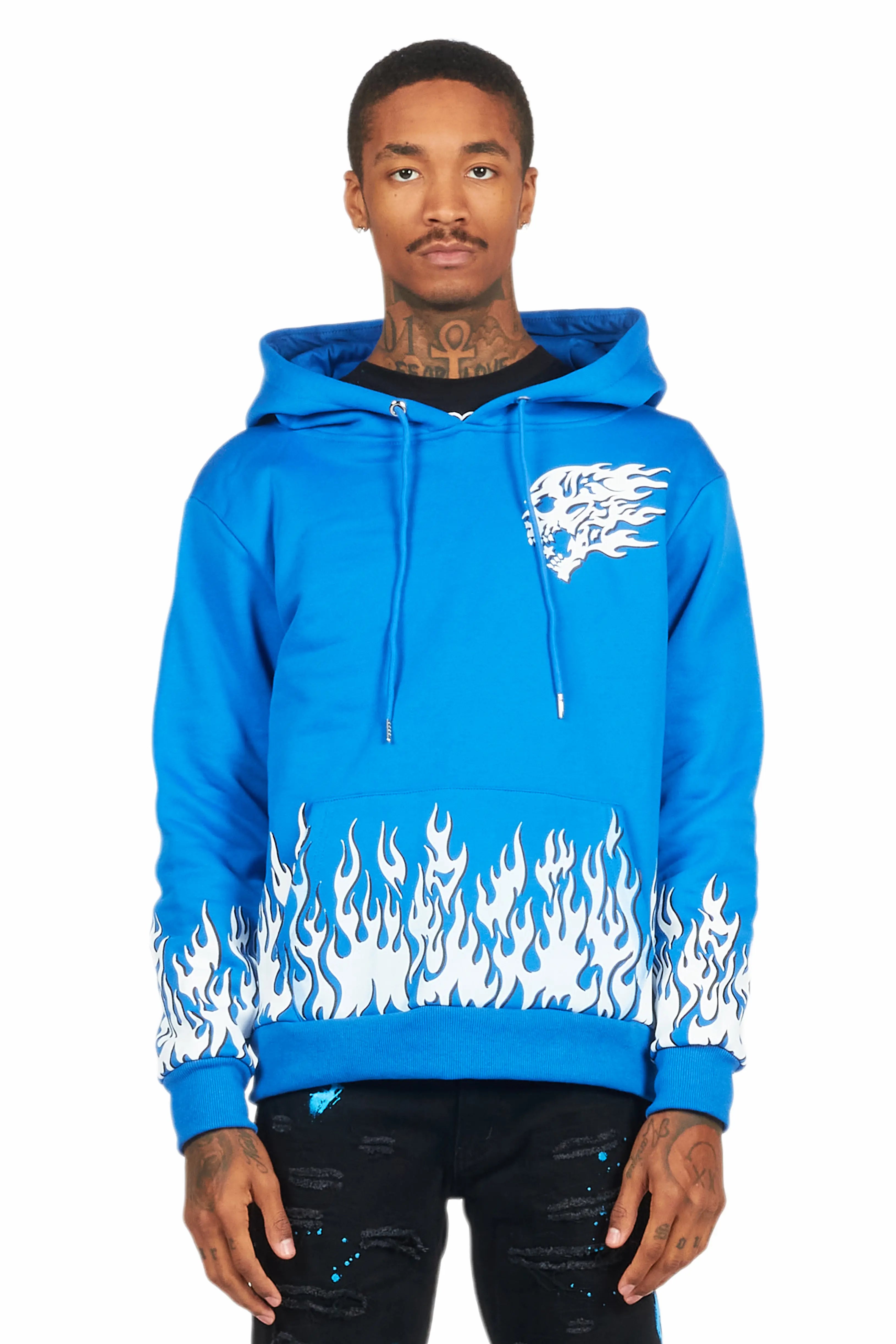 Bubble Royal Blue Graphic Hoodie - image 2