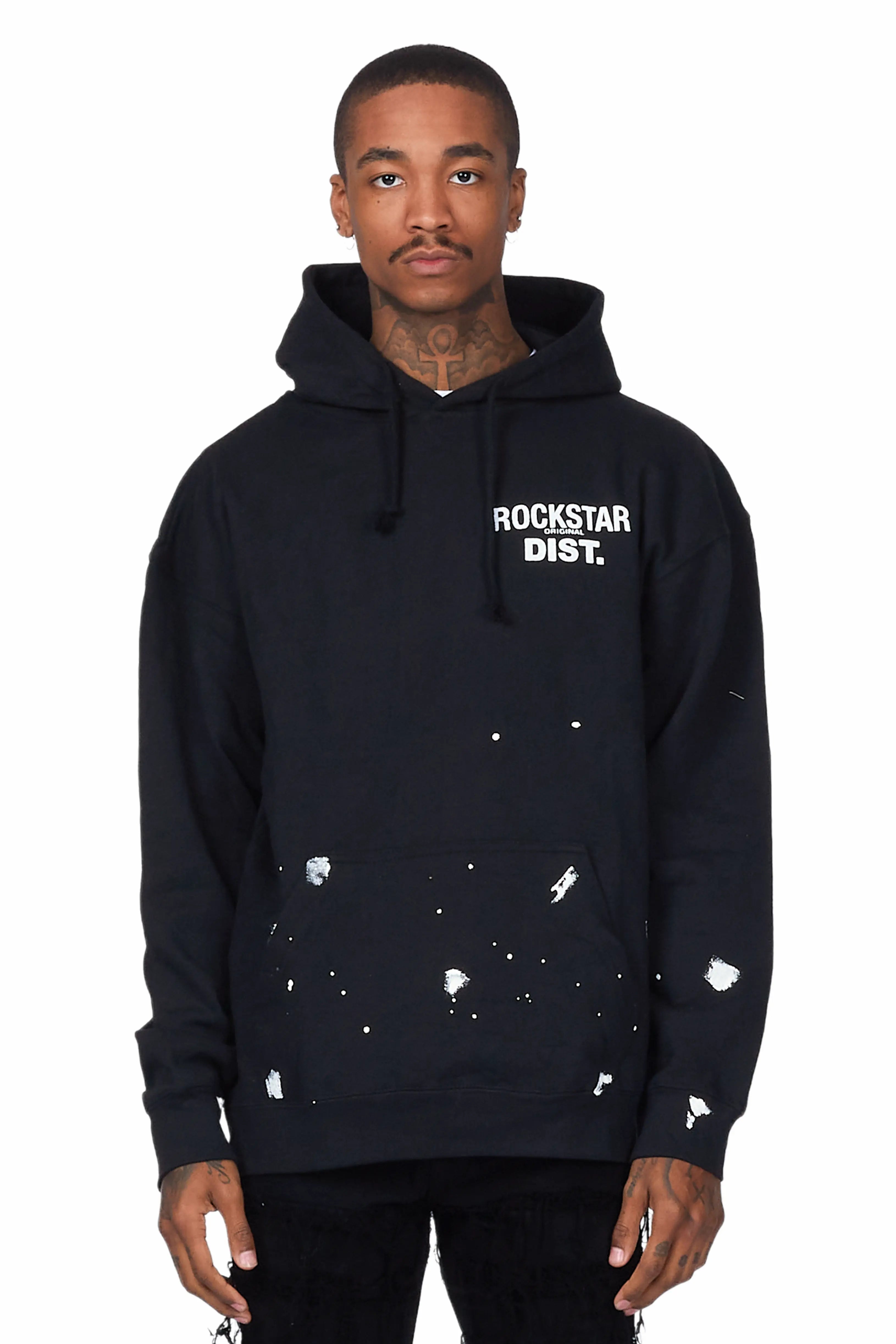 Raffer Black Graphic Hoodie - image 1