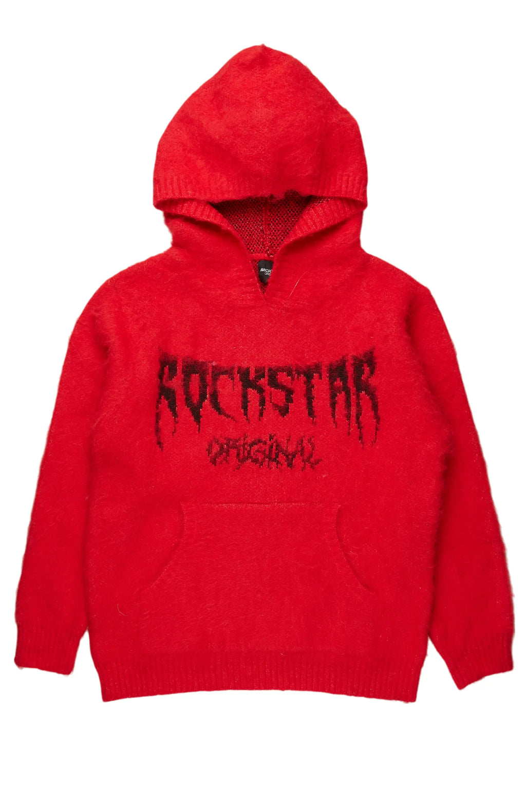 Andros Red Graphic Knitted Hoodie - image 1