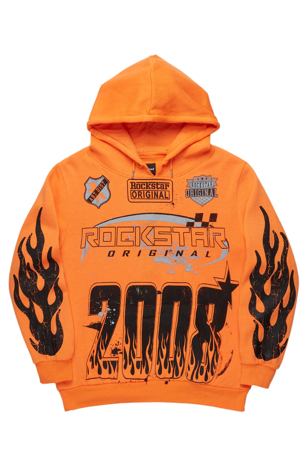 Amos Orange Graphic Hoodie - image 1