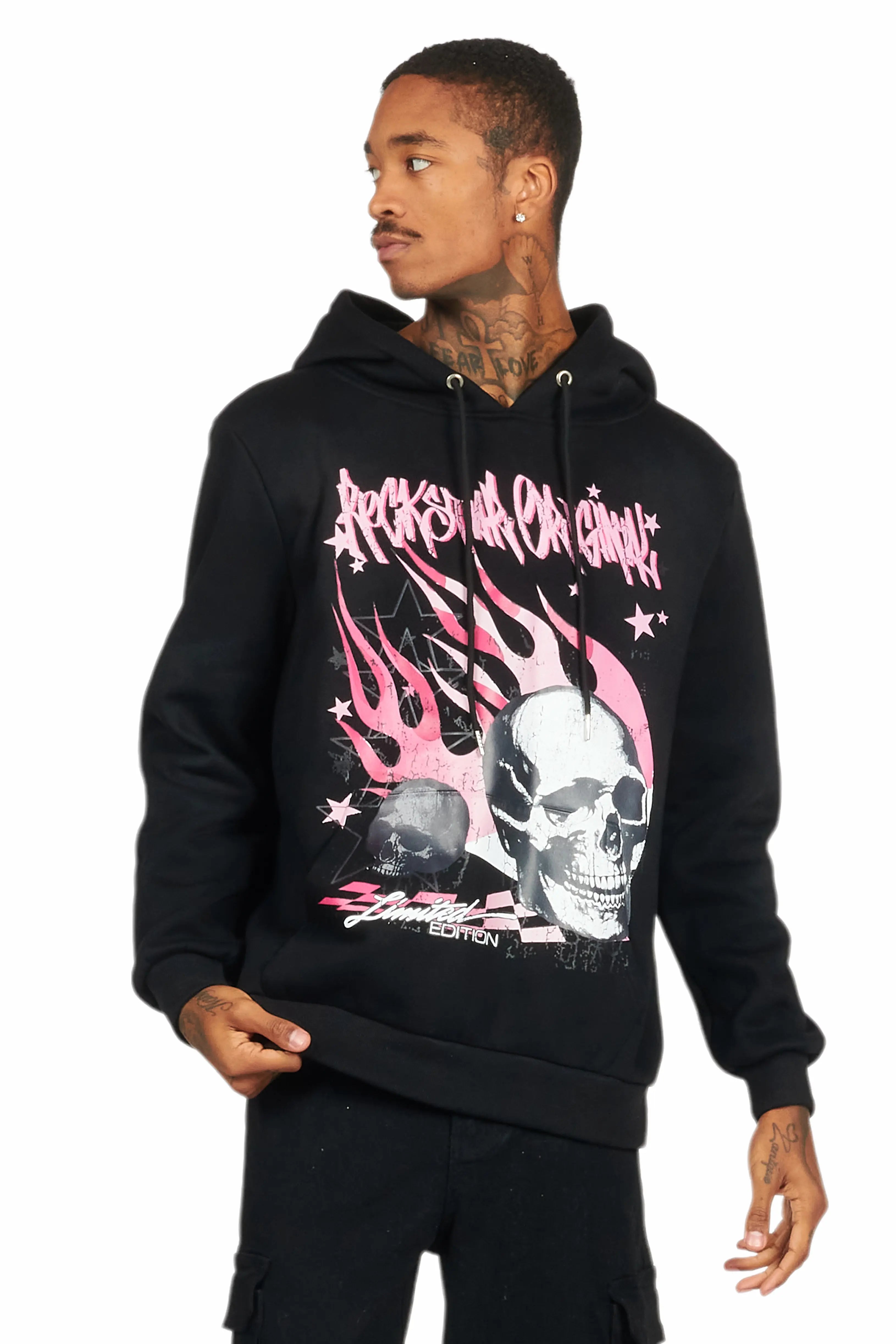 Anneso Black Graphic Hoodie - image 2