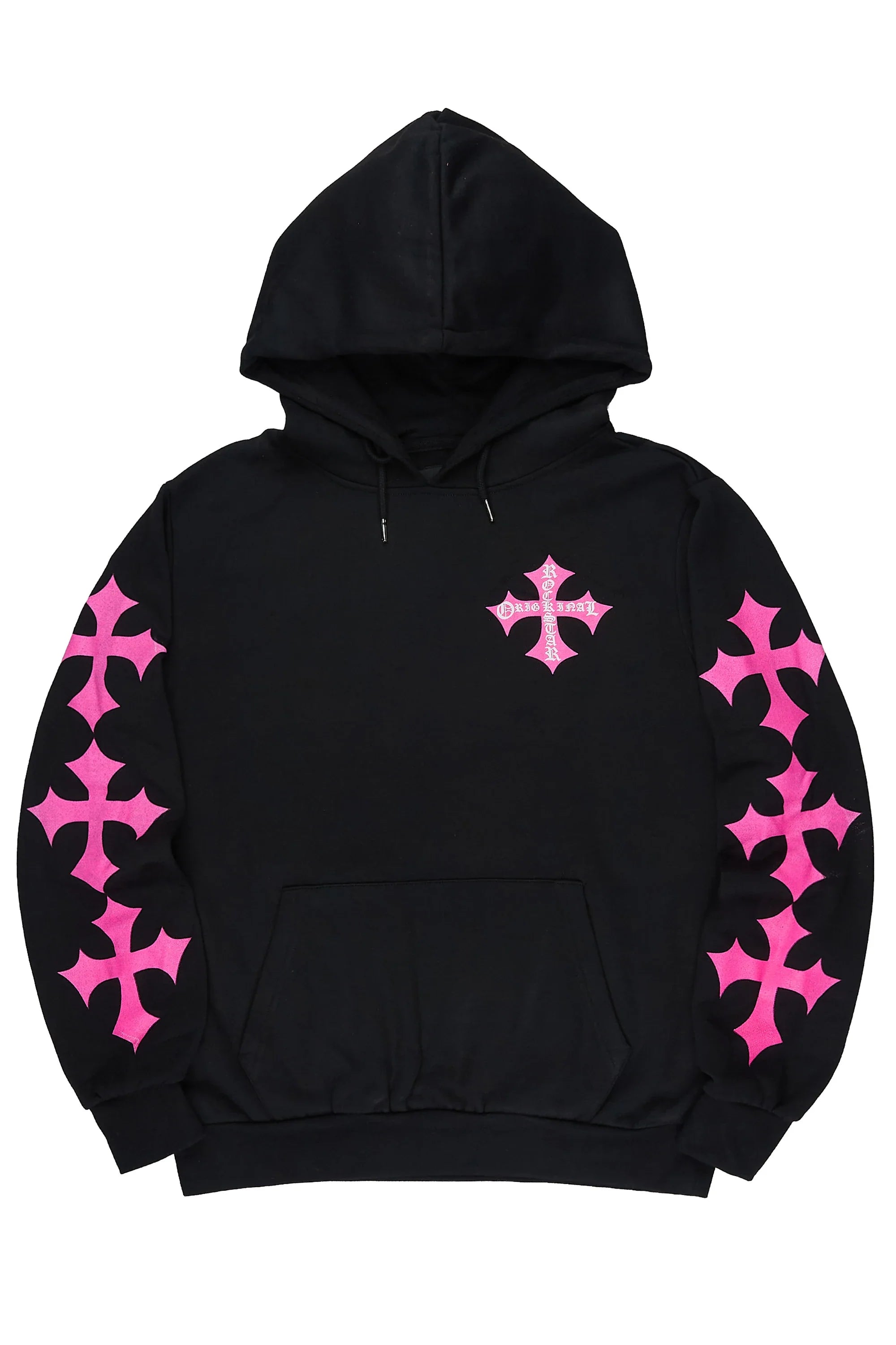 Slaydr Black/Pink Graphic Hoodie - image 1