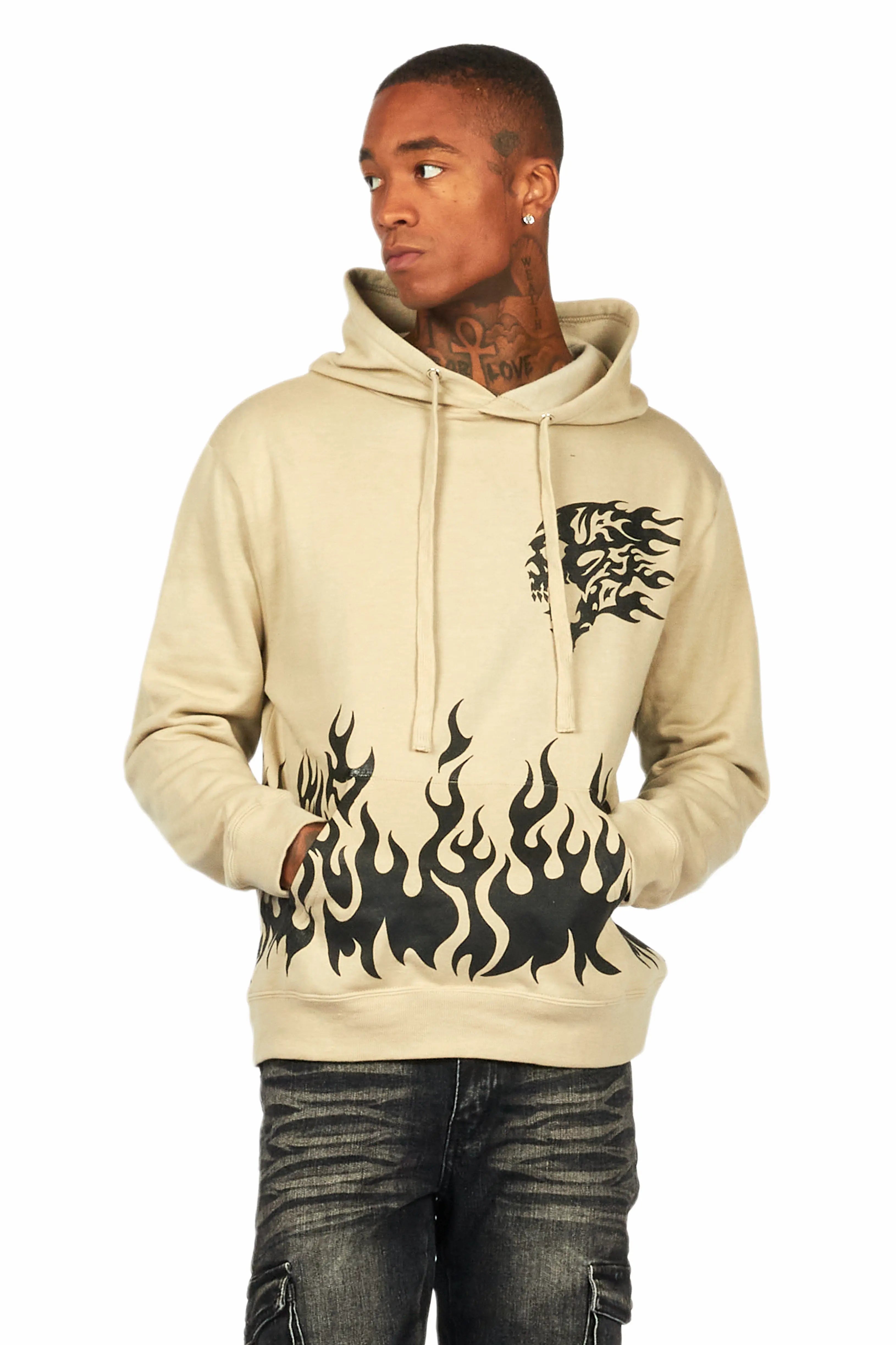 Bubble Oatmeal Graphic Hoodie - image 2