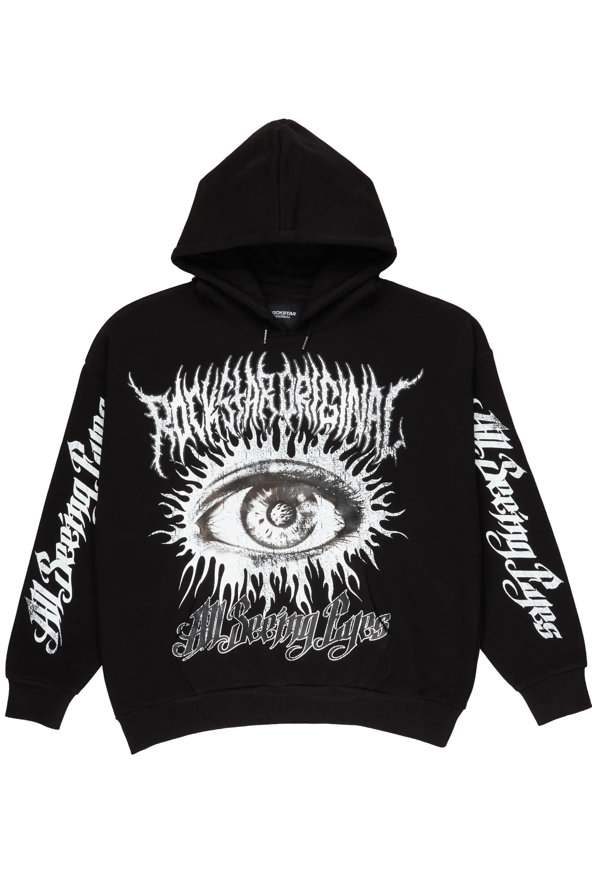 All Seeing Eyes Black Graphic Hoodie - image 1