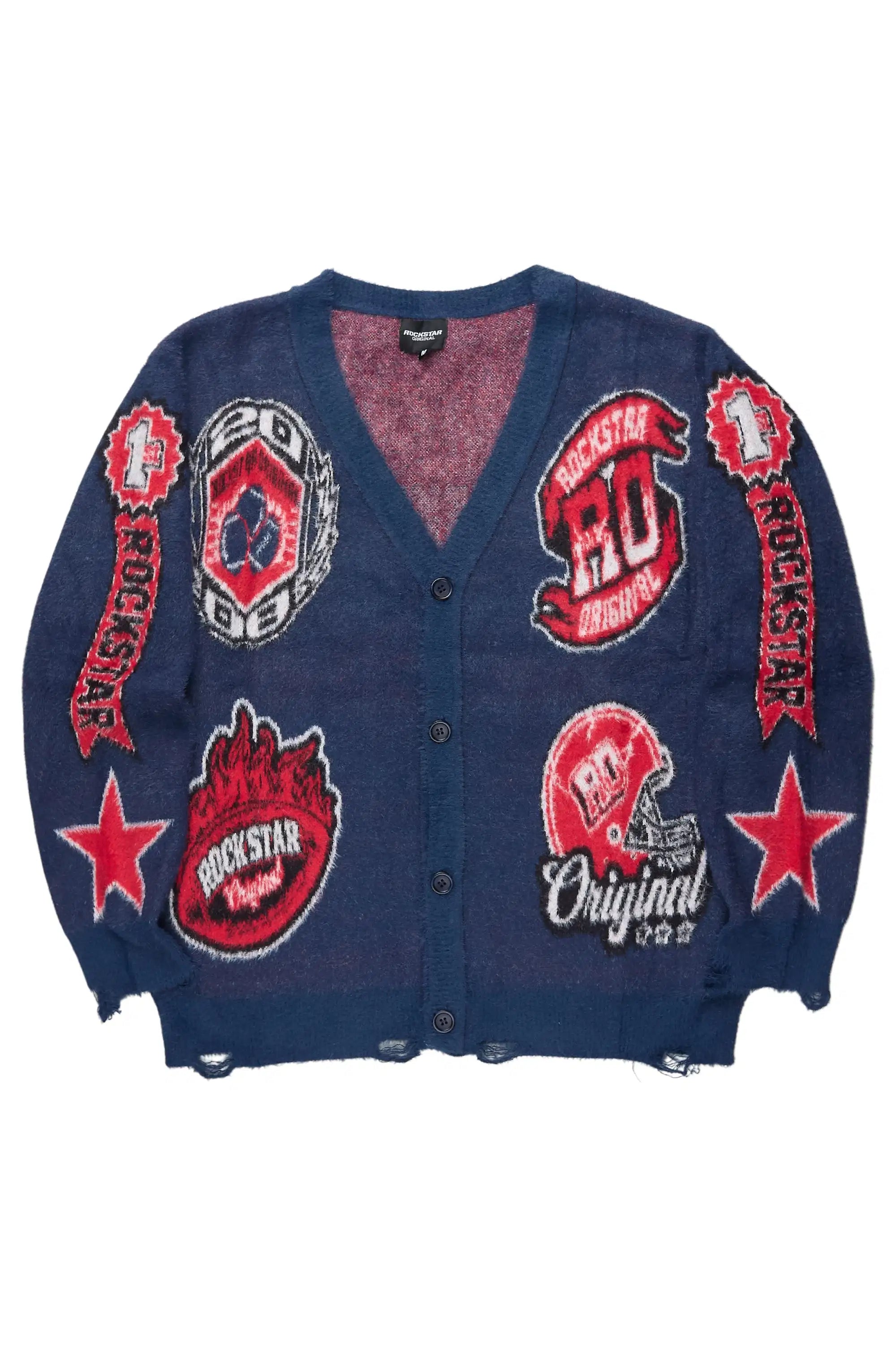 Rso Uni Navy Knit Sweater - image 2