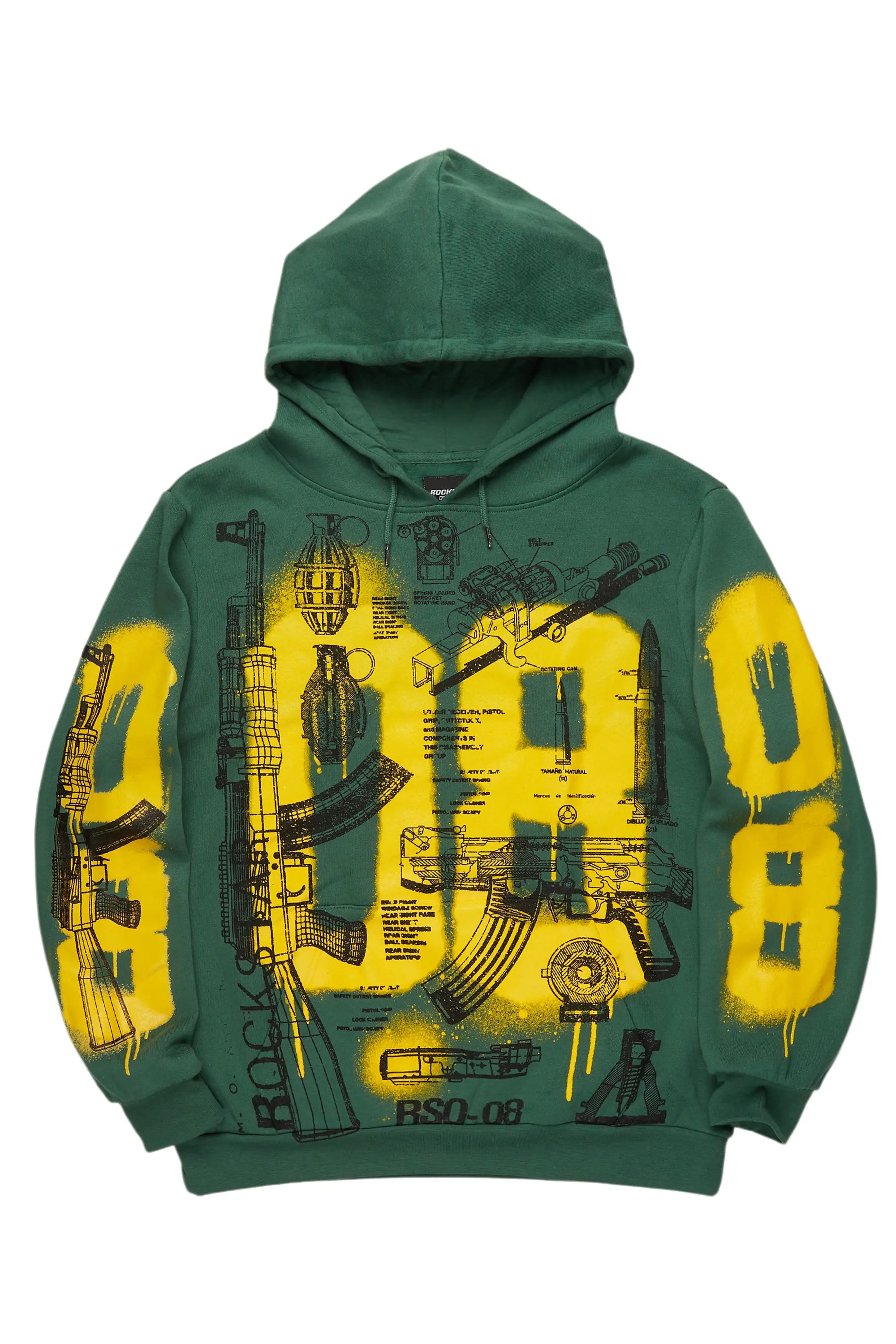 Nesta Green Graphic Hoodie - image 1