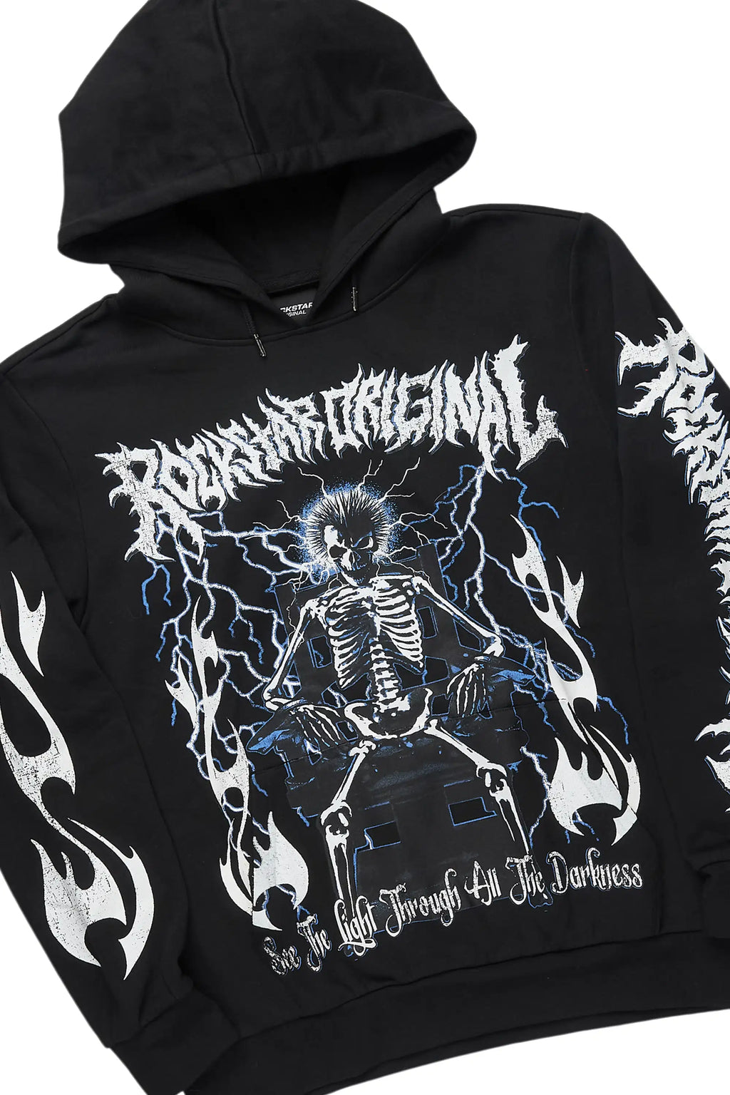 Deathrow Black Graphic Hoodie - image 1