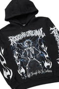 Deathrow Black Graphic Hoodie - image 1