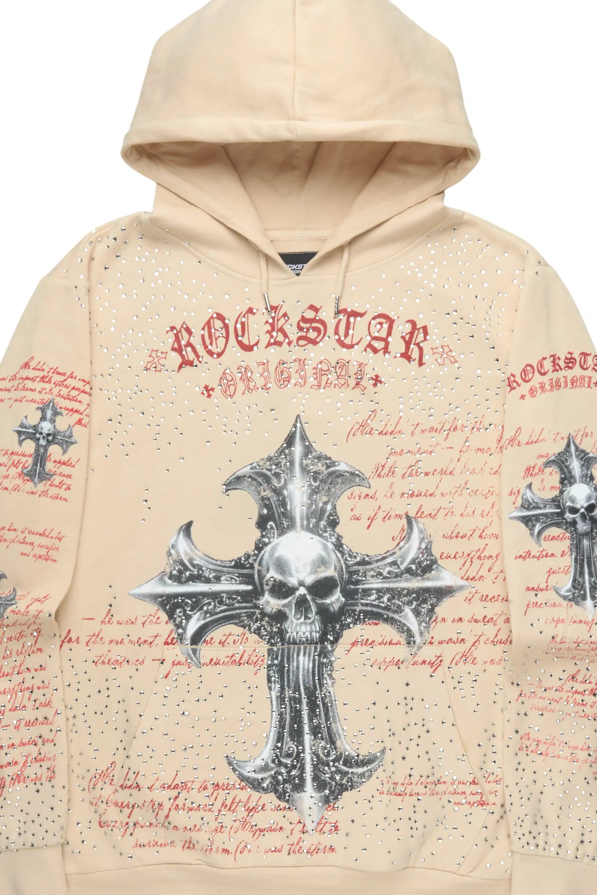 Bowman Beige/Multi Rhinestone Hoodie - image 2