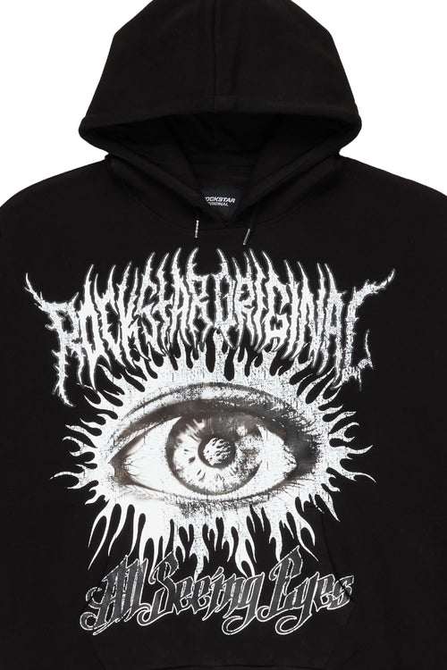 All Seeing Eyes Black Graphic Hoodie - image 2