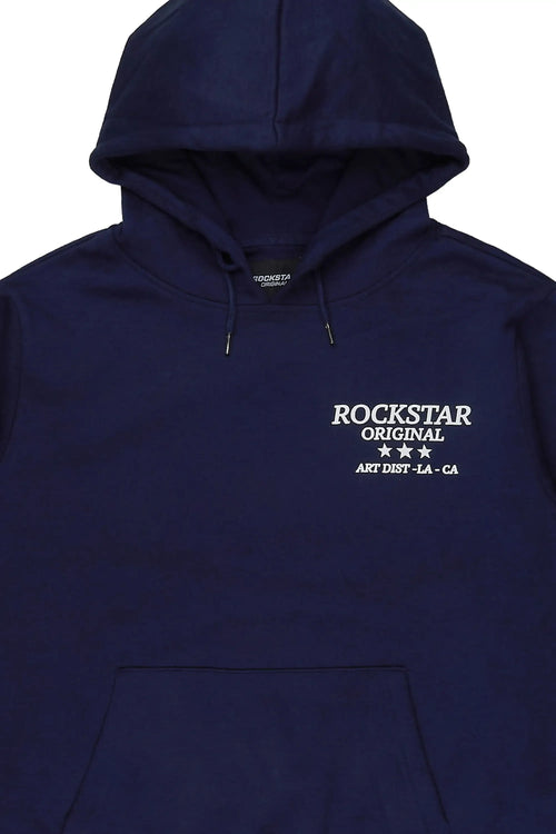 Damek Navy Graphic Hoodie - image 2