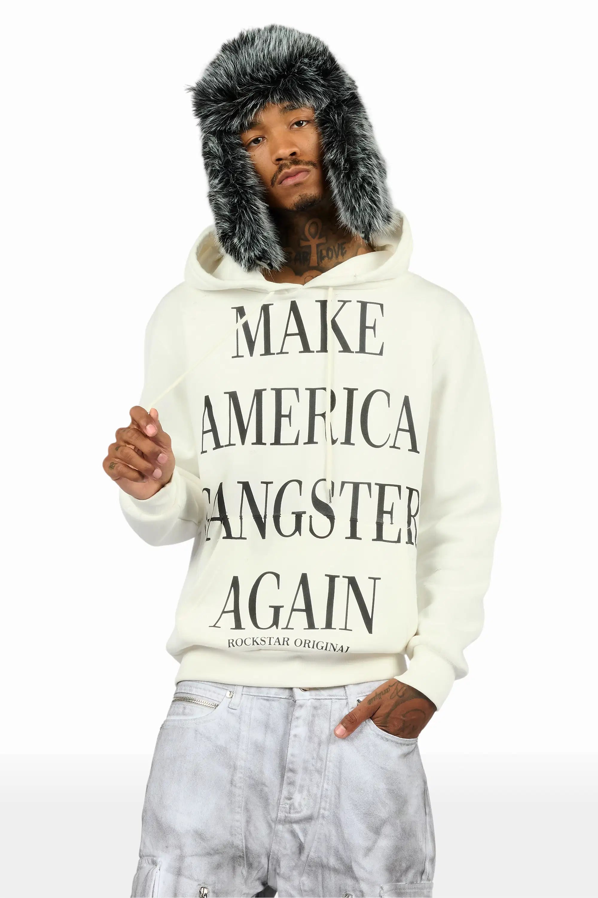 Drake White Graphic Hoodie - image 2