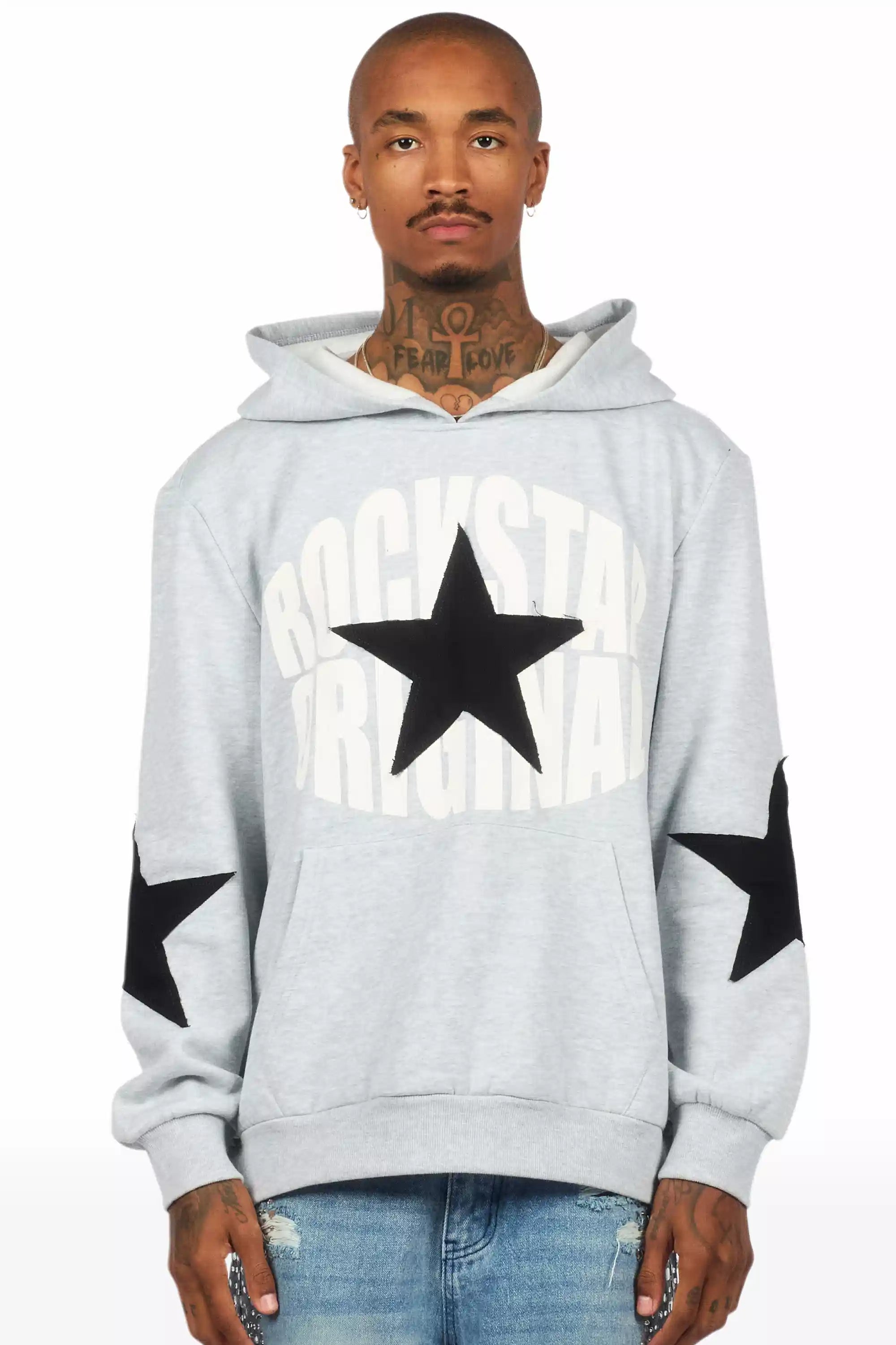 States 2.0 Heather Grey Graphic Hoodie - image 2