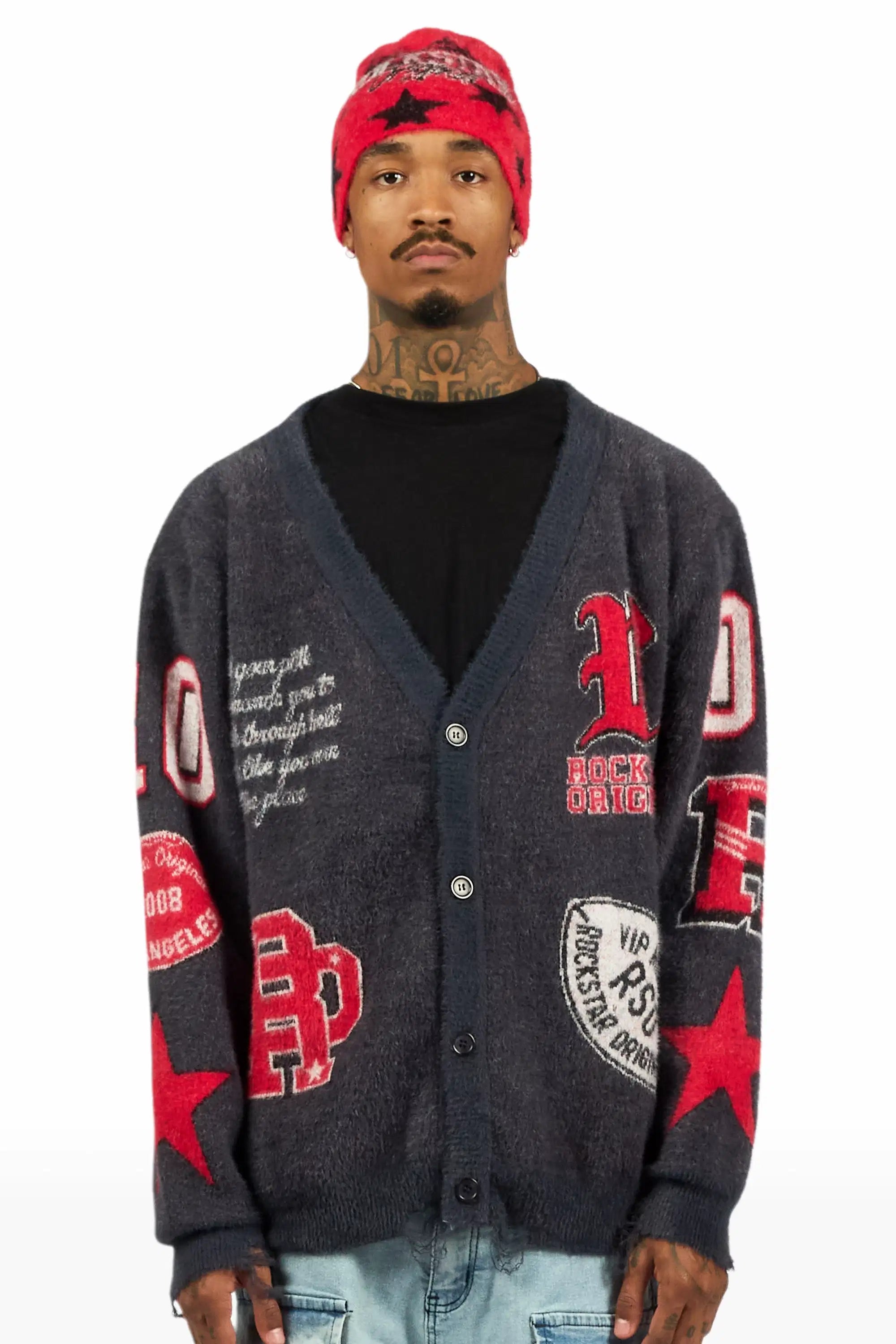 Delling Grey Knit Sweater - image 2