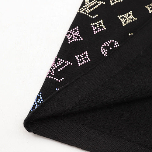 Louis Vuitton Monogram Crystal Gradient Knit Short Sleeve Top