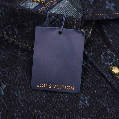 Louis Vuitton LV Monogram Denim Short-Sleeve Shirt