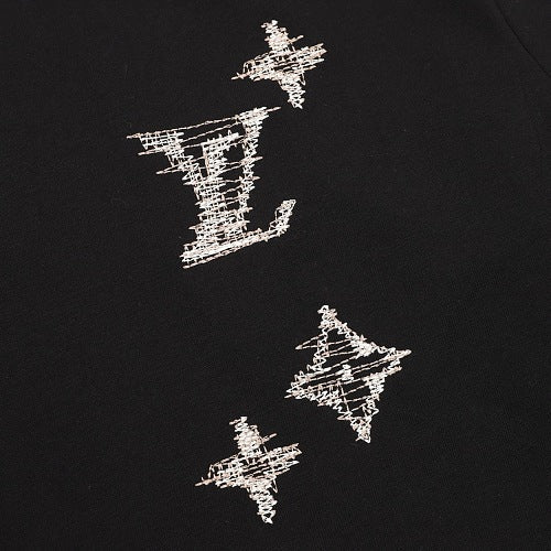 Louis Vuitton Monogram Front & Back Embroidered Short Sleeve T-Shirt