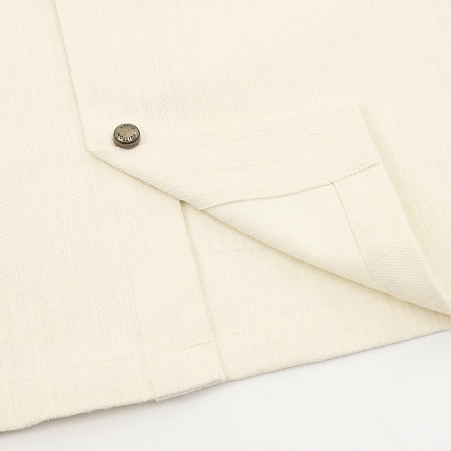 Louis Vuitton Leather-Blend Short-Sleeve Shirt