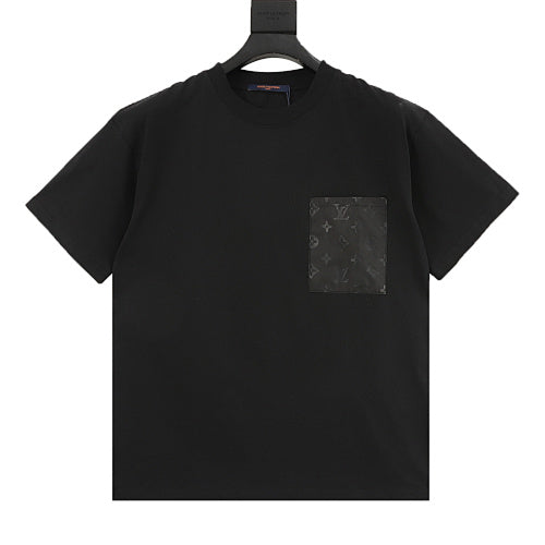 Louis Vuitton Jacquard Knit Nylon-Inlay Spliced Short Sleeve T-Shirt