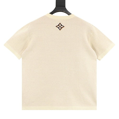 Louis Vuitton Letter Jacquard Knit Short-Sleeve T-Shirt