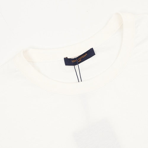 Louis Vuitton Chest Leather Patch Short Sleeve T-Shirt