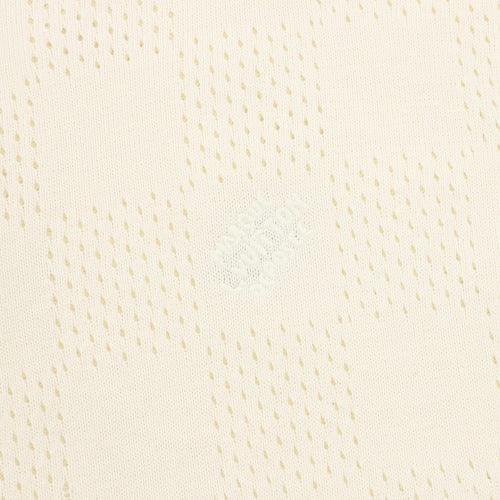 Louis Vuitton Mesh Checkerboard Knit Short Sleeve T-Shirt