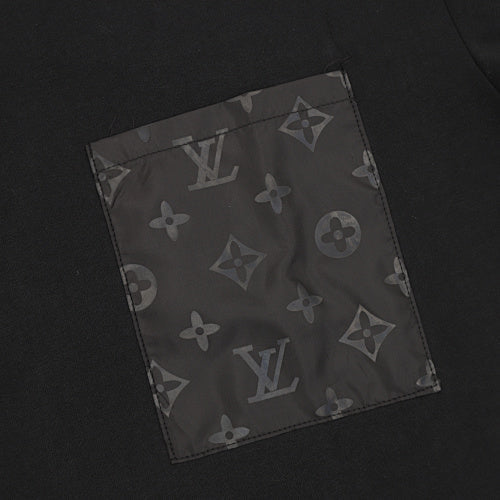 Louis Vuitton Jacquard Knit Nylon-Inlay Spliced Short Sleeve T-Shirt