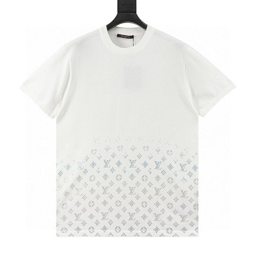 Louis Vuitton Monogram Crystal Gradient Knit Short Sleeve Top