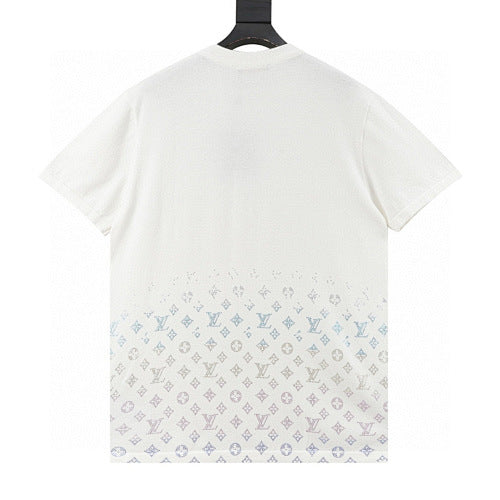 Louis Vuitton Monogram Crystal Gradient Knit Short Sleeve Top