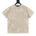 Louis Vuitton Allover Tonal Jacquard Knit Short Sleeve T-Shirt