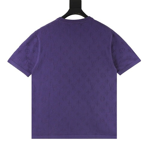 Louis Vuitton LV Monogram Jacquard Knit Short-Sleeve T-Shirt