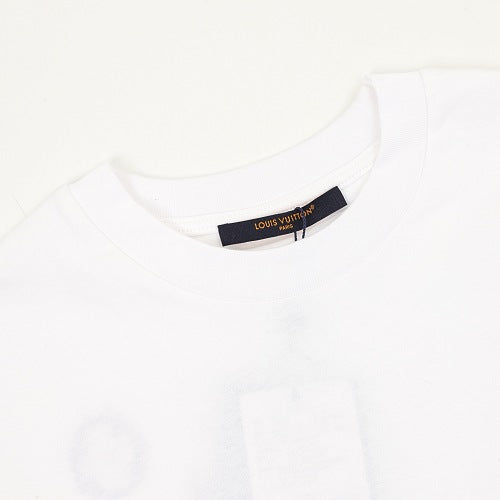 Louis Vuitton SS26 Monogram Print Dual-Placement LV Logo Embroidered T-Shirt