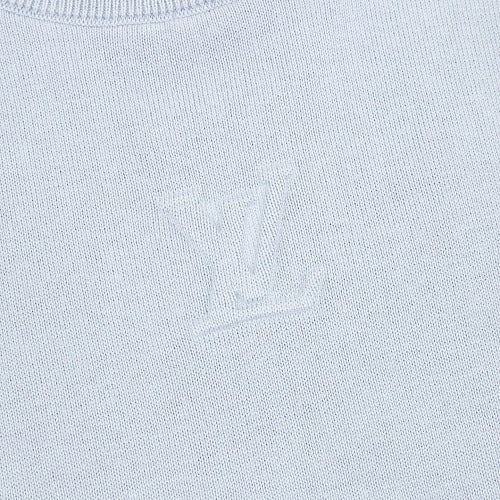Louis Vuitton SS26 Embossed Logo Contrast Colorblock Knit T-Shirt