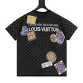 Louis Vuitton 25SS Luggage Tag Damier Jacquard Knit Short-Sleeve Tee