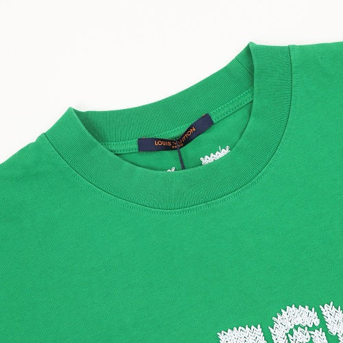 Louis Vuitton 26SS Embroidered Letter Short Sleeve T-Shirt