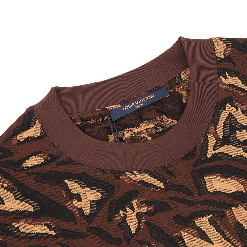 Louis Vuitton 26SS Distorted Monogram Jacquard Short Sleeve Shirt