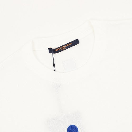 Louis Vuitton 26SS Towel Embroidery Hand Gesture LV Knit T-Shirt