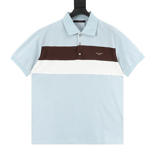 Louis Vuitton SS26 Contrast Stripe Polo Shirt