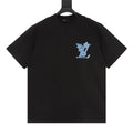 Louis Vuitton SS26 Blue Swirl LV Spray Ink Print T-Shirt