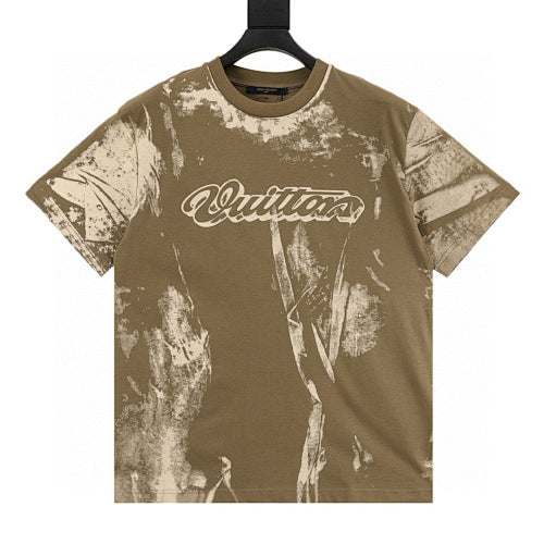 Louis Vuitton New Season Tie-Dye Print Short Sleeve T-Shirt