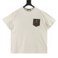 Louis Vuitton Pocket Leather Badge Short Sleeve T-Shirt