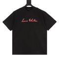 Louis Vuitton SS26 Multi-Layer LV Lettering Pink T-Shirt