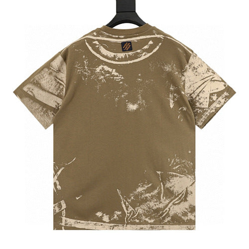 Louis Vuitton New Season Tie-Dye Print Short Sleeve T-Shirt