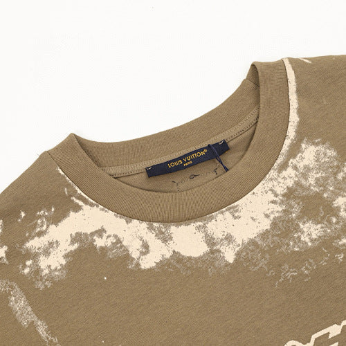 Louis Vuitton New Season Tie-Dye Print Short Sleeve T-Shirt