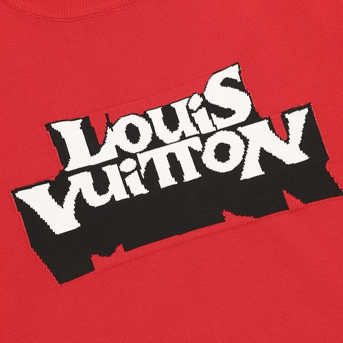 Louis Vuitton Letter Ghost Jacquard Knit T-Shirt