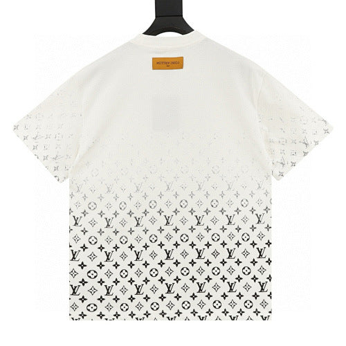 Louis Vuitton Classic Gradient Allover Logo Print Short Sleeve T-Shirt